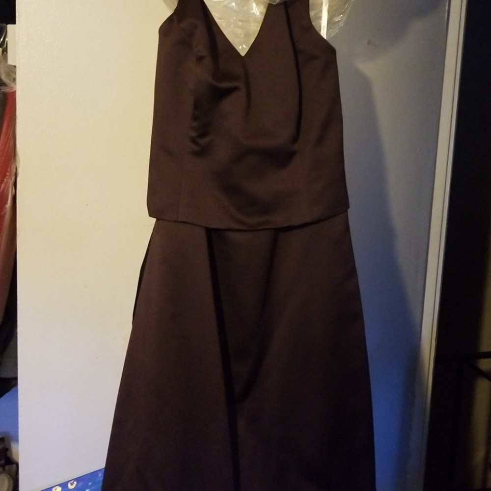Chocolate bridal gown
